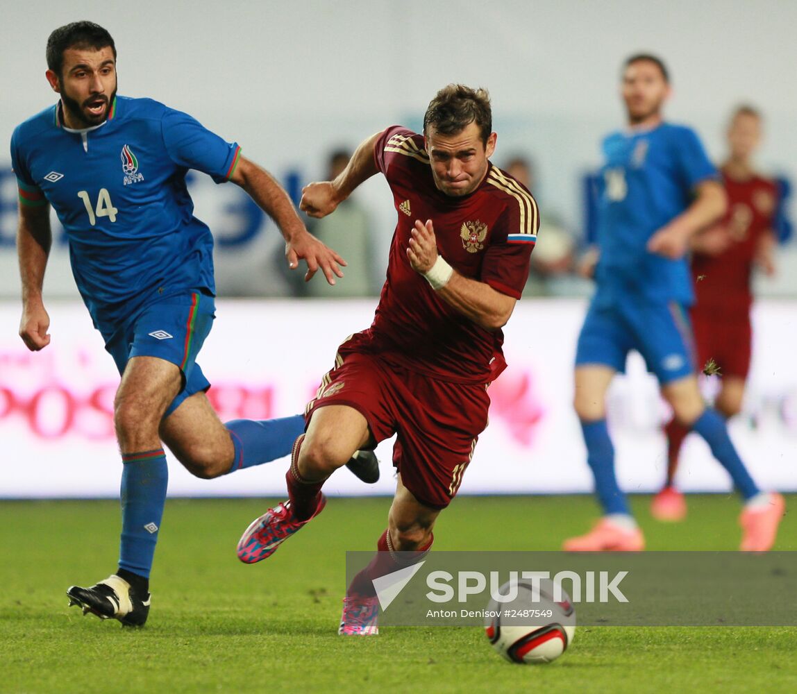 Russia vs. Azerbaijan friendly football match