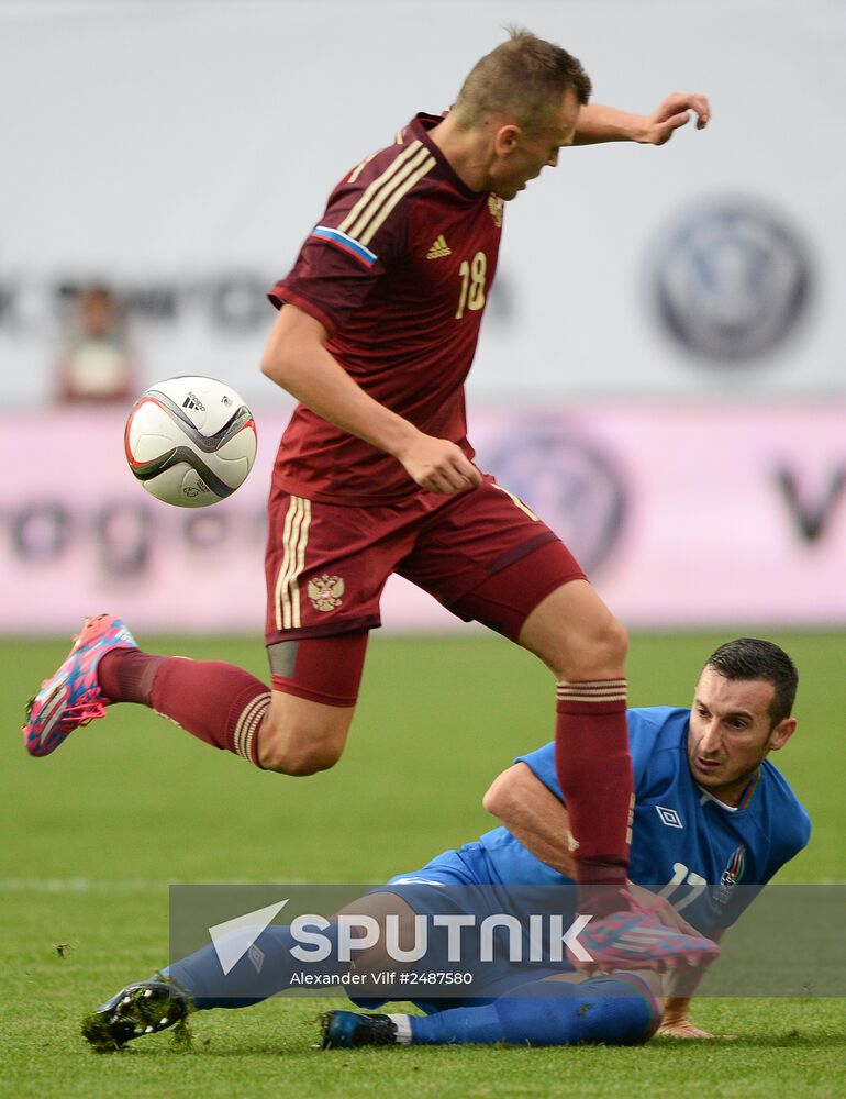 Russia vs. Azerbaijan friendly football match