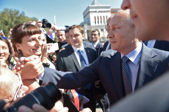 Vladimir Putin's working visit to Gorno-Altaisk