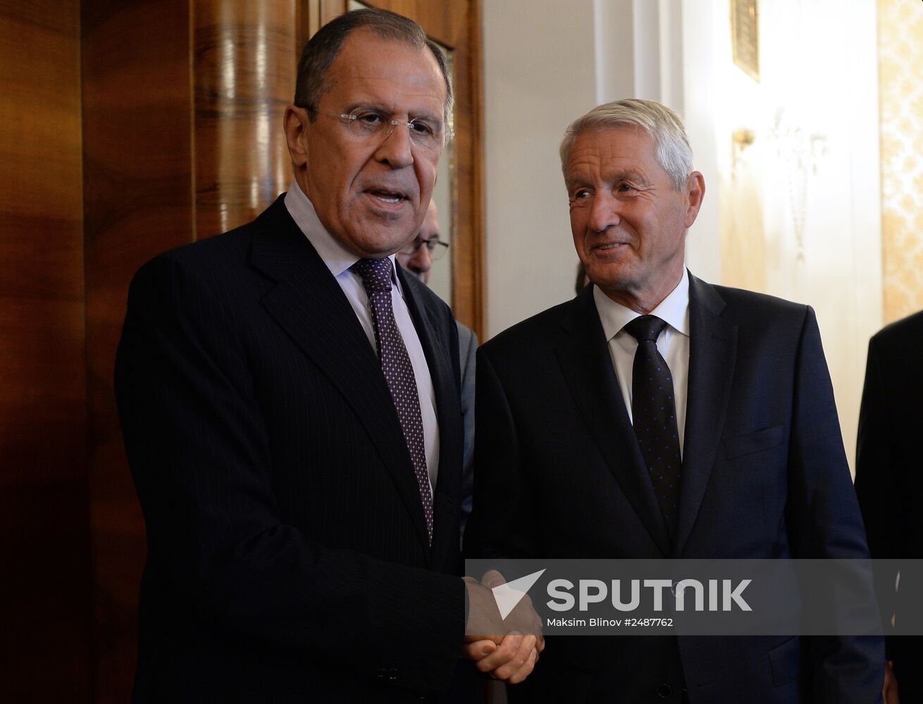 Sergei Lavrov meets with Thorbjørn Jagland