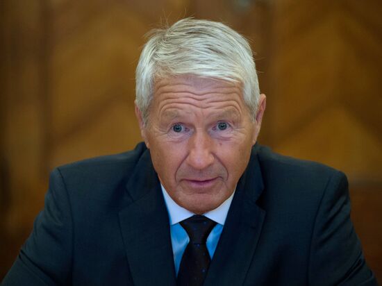 Sergei Lavrov meets with Thorbjørn Jagland