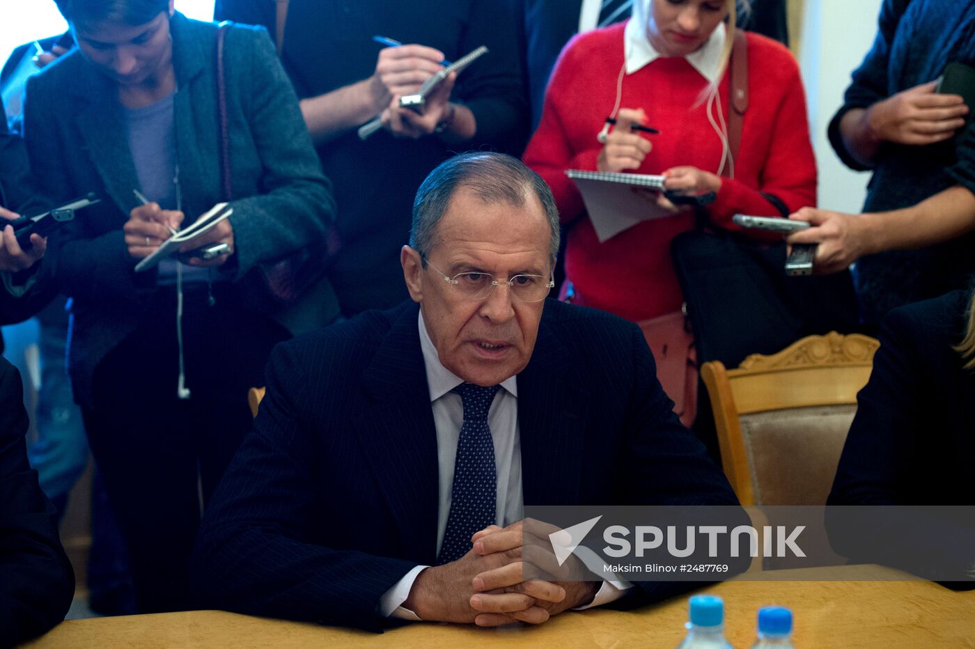 Sergei Lavrov meets with Thorbjørn Jagland