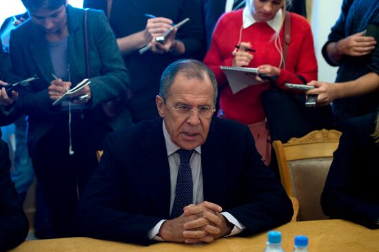 Sergei Lavrov meets with Thorbjørn Jagland