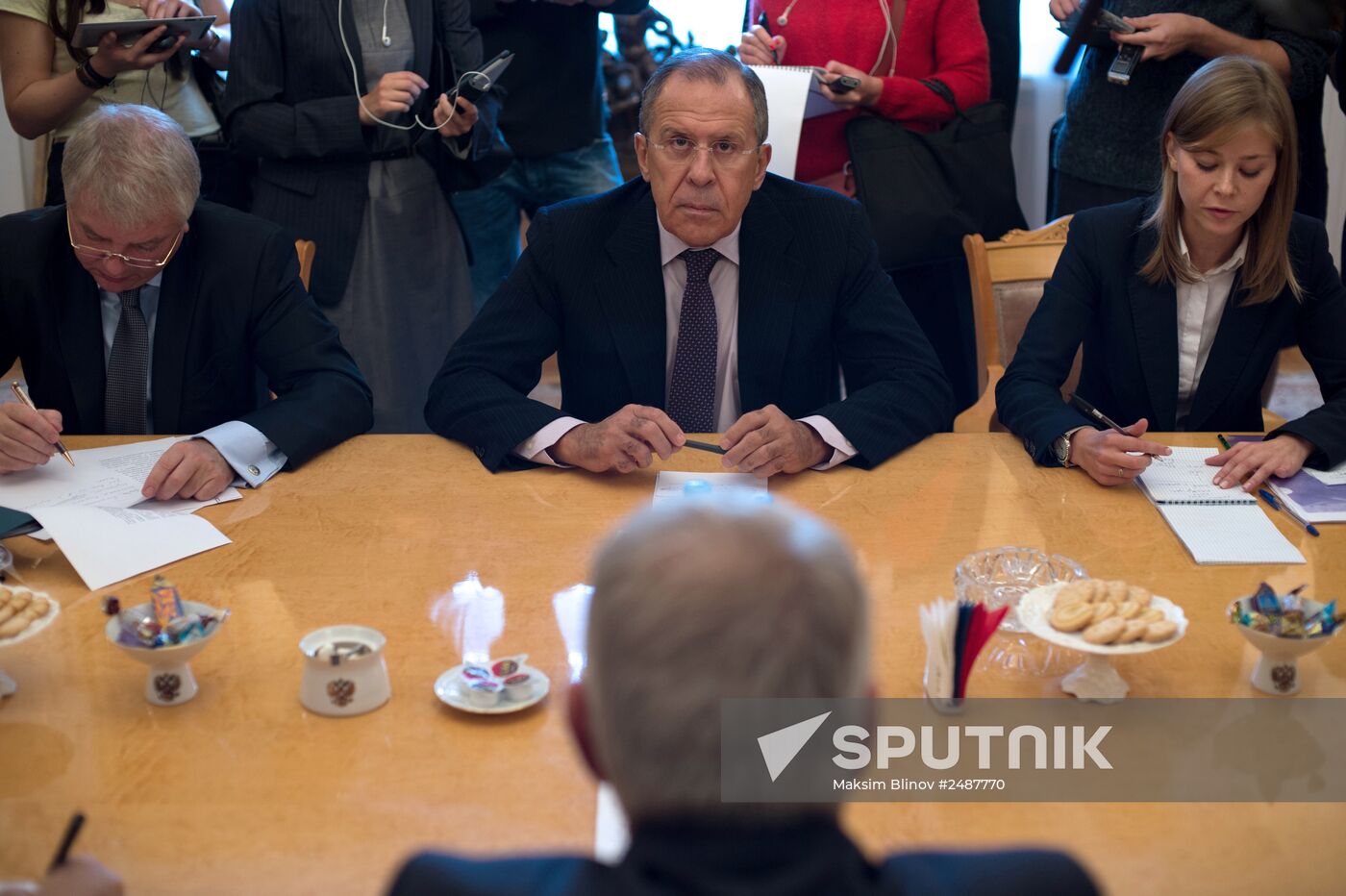 Sergei Lavrov meets with Thorbjørn Jagland