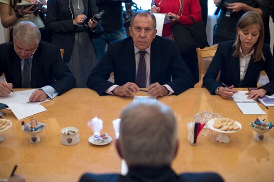 Sergei Lavrov meets with Thorbjørn Jagland