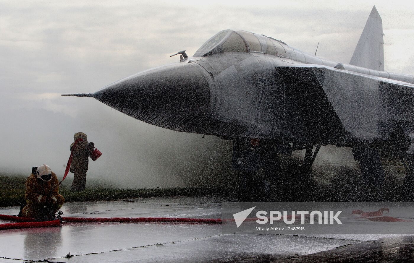 Exercise involving units of the Eastern Military District's logistics-support system