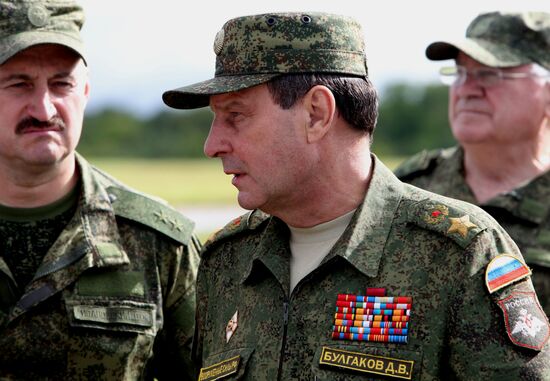 Exercise involving units of the Eastern Military District's logistics-support system