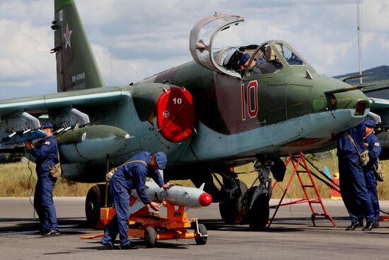 Exercise involving units of the Eastern Military District's logistics-support system