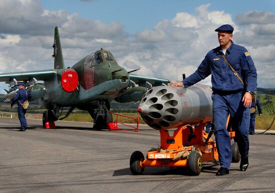 Exercise involving units of the Eastern Military District's logistics-support system