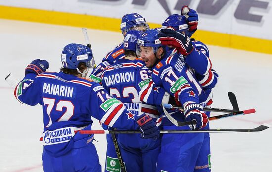 Ice hockey. KHL. Metallurg SKA vs. Lokomotiv
