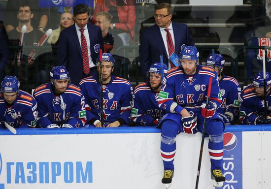 Ice hockey. KHL. Metallurg SKA vs. Lokomotiv