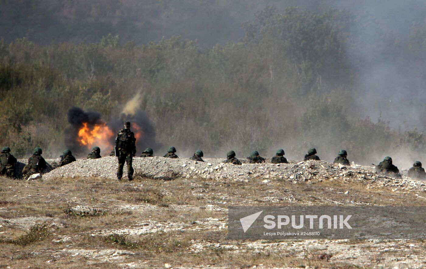 A joint Russian-Belarusian tactical exercise in the Krasnodar Territory
