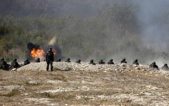 A joint Russian-Belarusian tactical exercise in the Krasnodar Territory