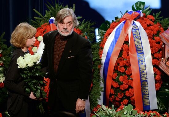 Mourning ceremony for Andrei Stenin at Rossiya Segodnya