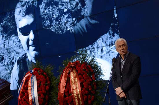 Mourning ceremony for Andrei Stenin at Rossiya Segodnya