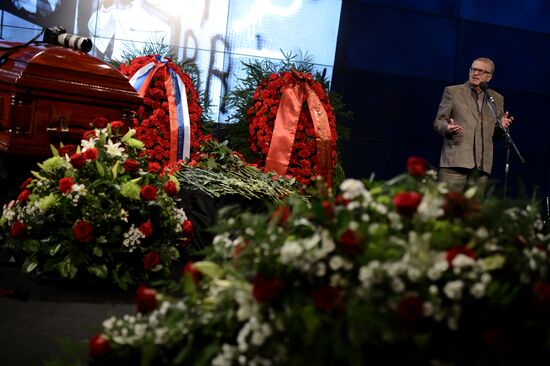 Mourning ceremony for Andrei Stenin at Rossiya Segodnya