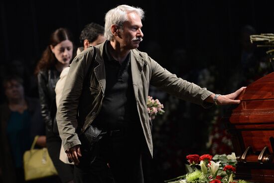 Mourning ceremony for Andrei Stenin at Rossiya Segodnya