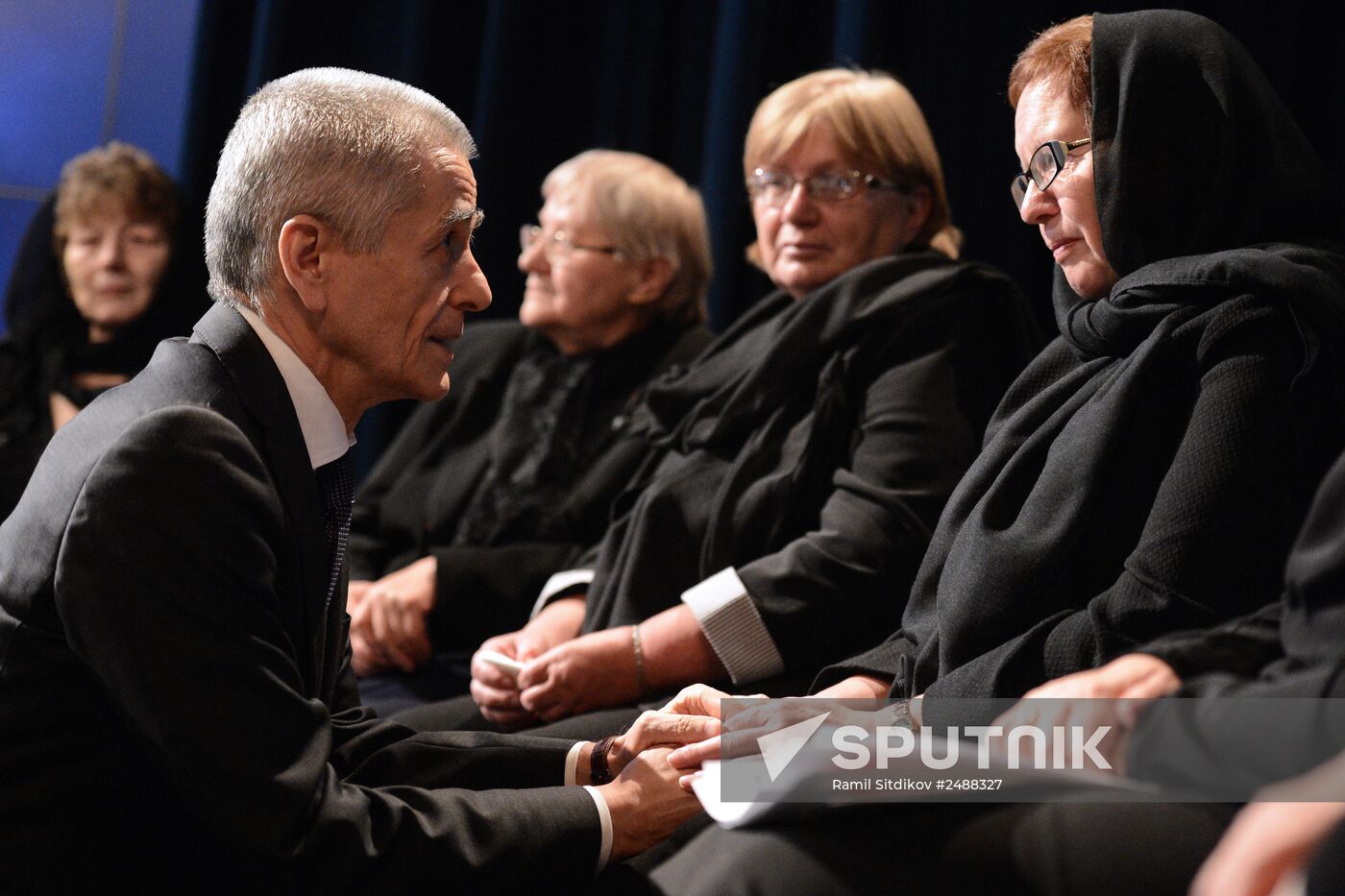 Mourning ceremony for Andrei Stenin at Rossiya Segodnya