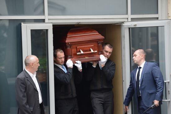 Mourning ceremony for Andrei Stenin at Rossiya Segodnya