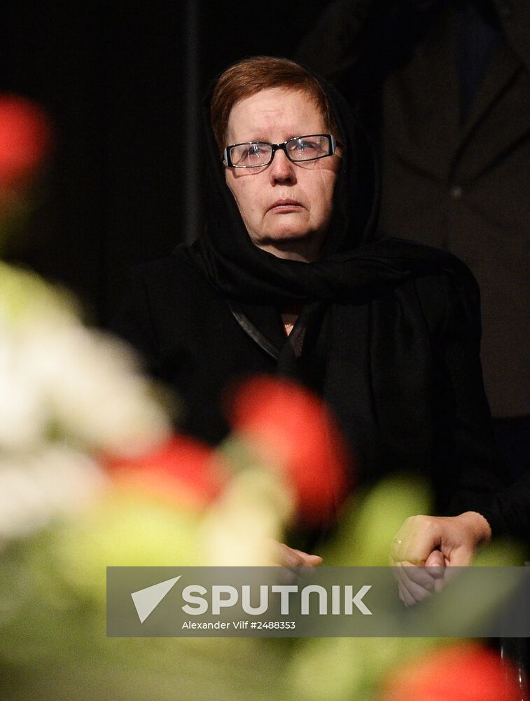 Mourning ceremony for Andrei Stenin at Rossiya Segodnya