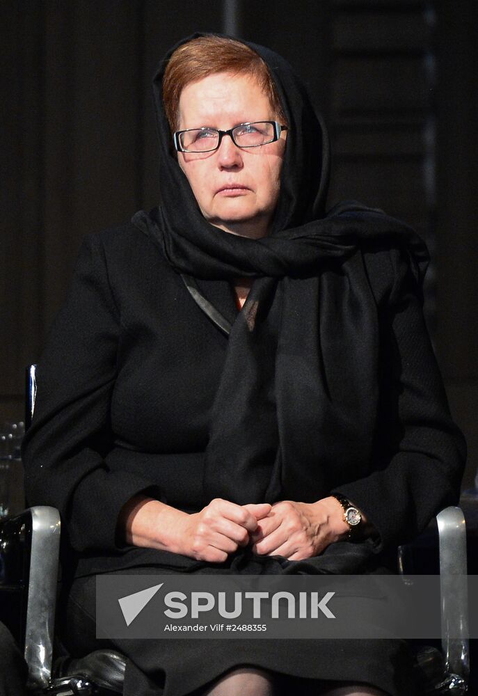 Mourning ceremony for Andrei Stenin at Rossiya Segodnya