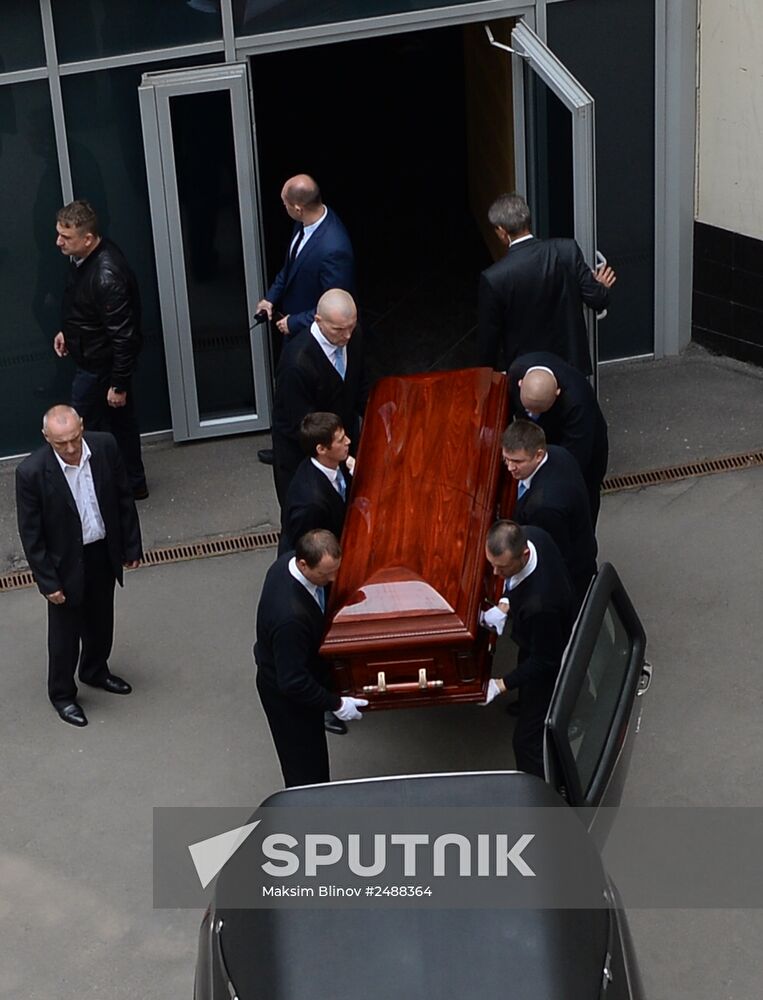 Mourning ceremony for Andrei Stenin at Rossiya Segodnya
