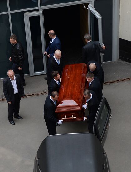 Mourning ceremony for Andrei Stenin at Rossiya Segodnya