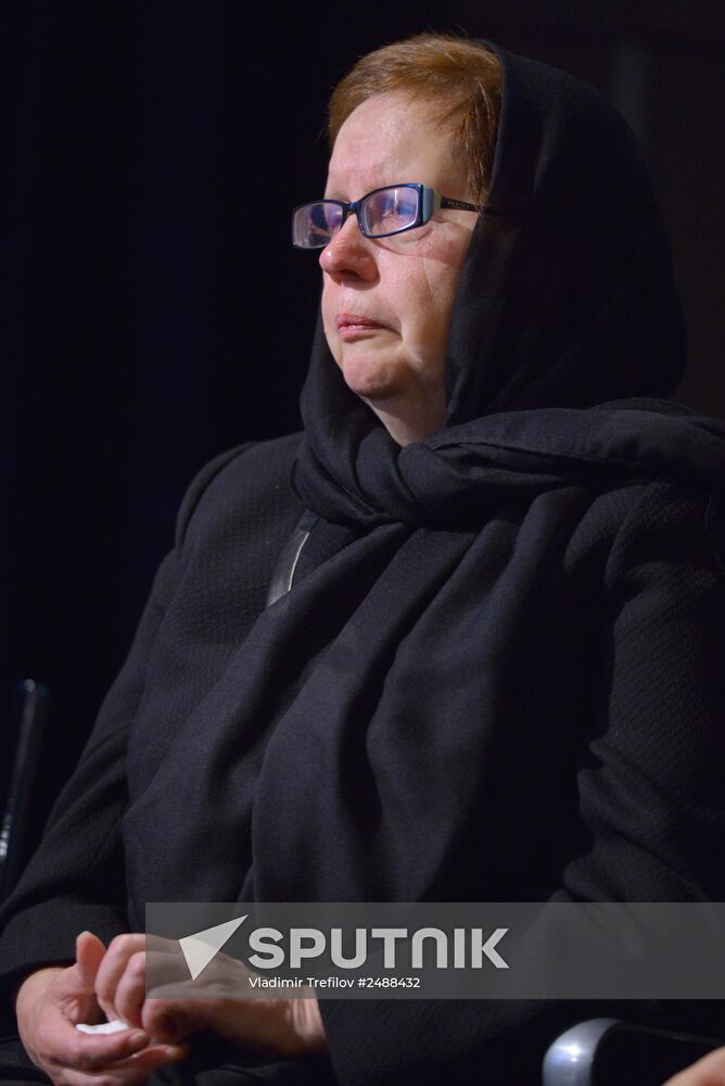 Mourning ceremony for Andrei Stenin at Rossiya Segodnya
