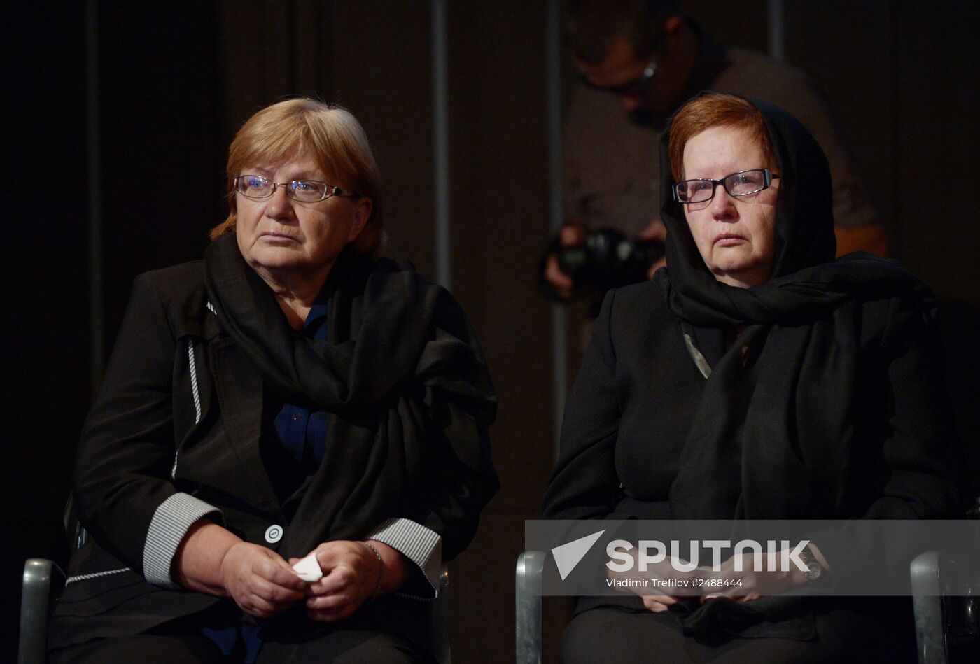 Mourning ceremony for Andrei Stenin at Rossiya Segodnya