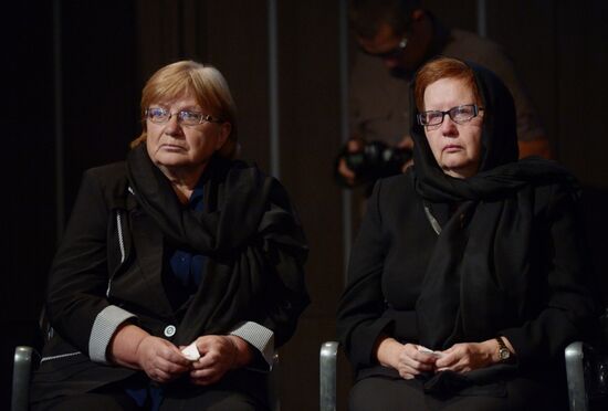 Mourning ceremony for Andrei Stenin at Rossiya Segodnya