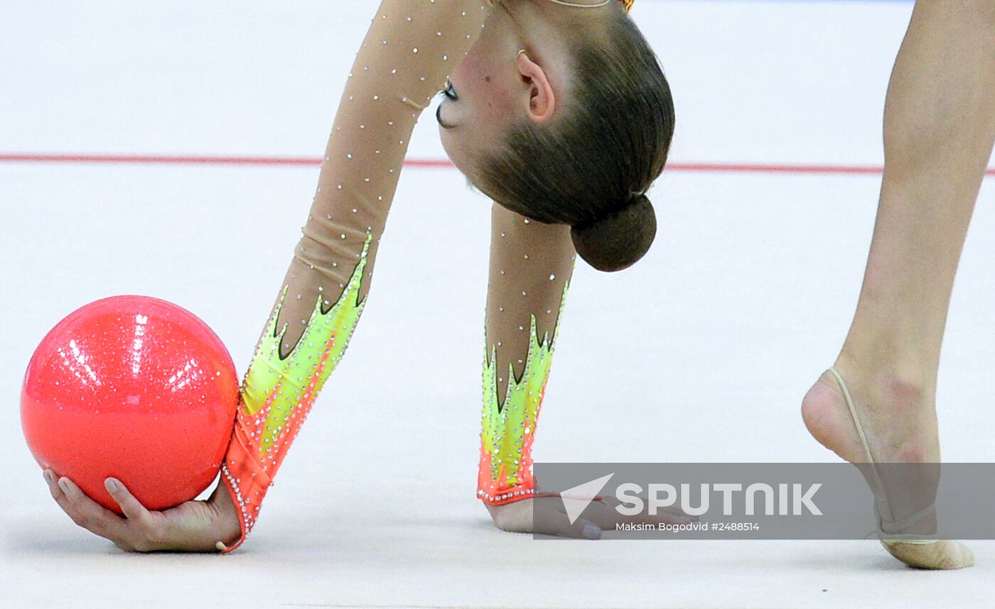 Rhythmic gymnastics. World Cup stage. Day One