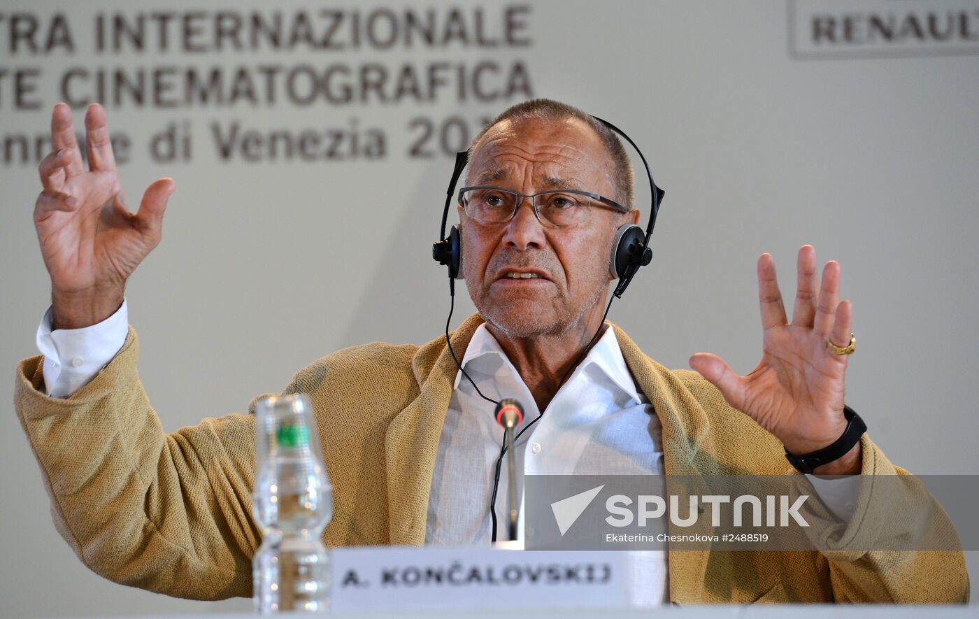 Andrei Konchalovsky presents his film at Venice Film Festival