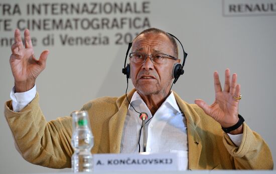 Andrei Konchalovsky presents his film at Venice Film Festival
