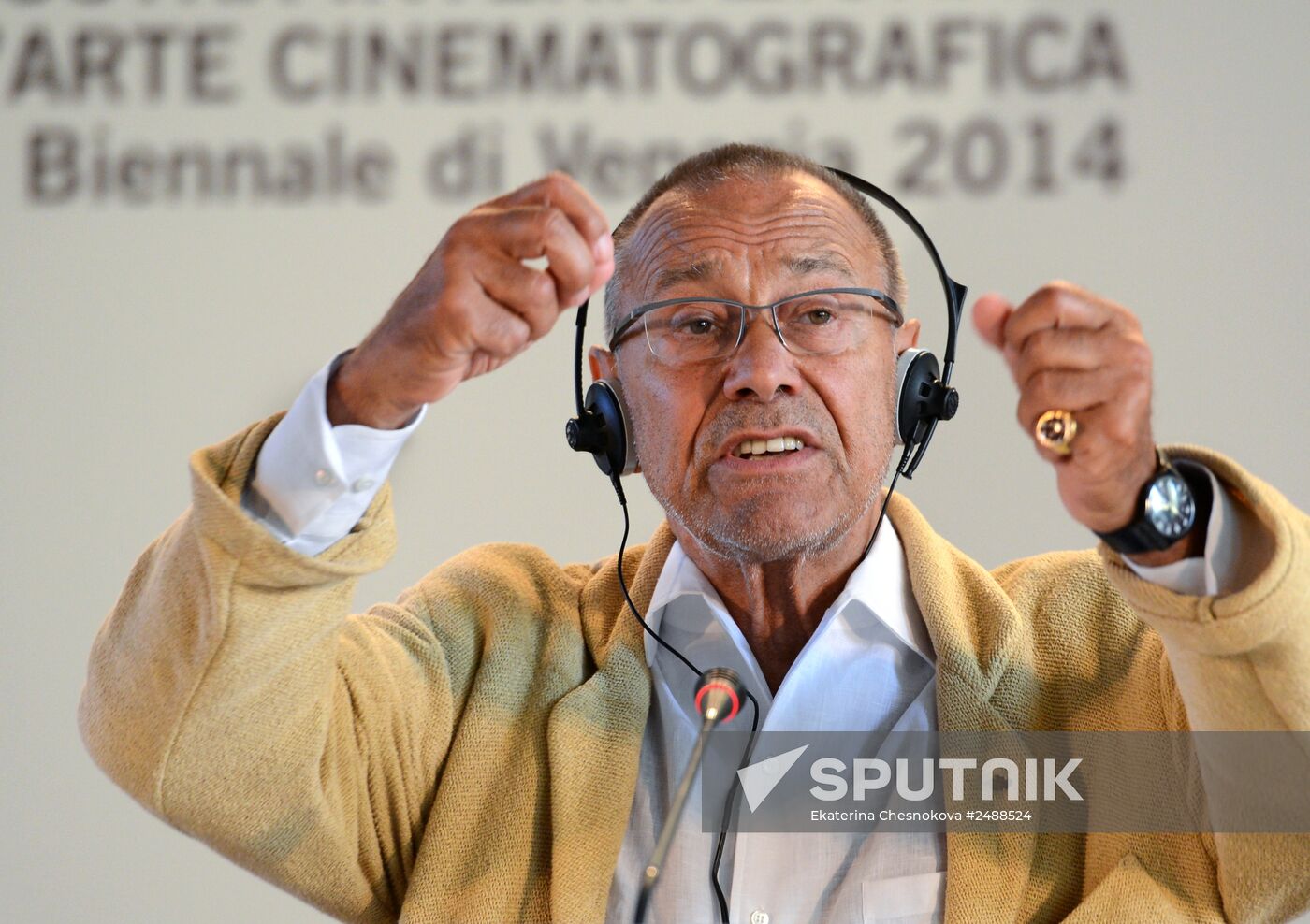 Andrei Konchalovsky presents his film at Venice Film Festival