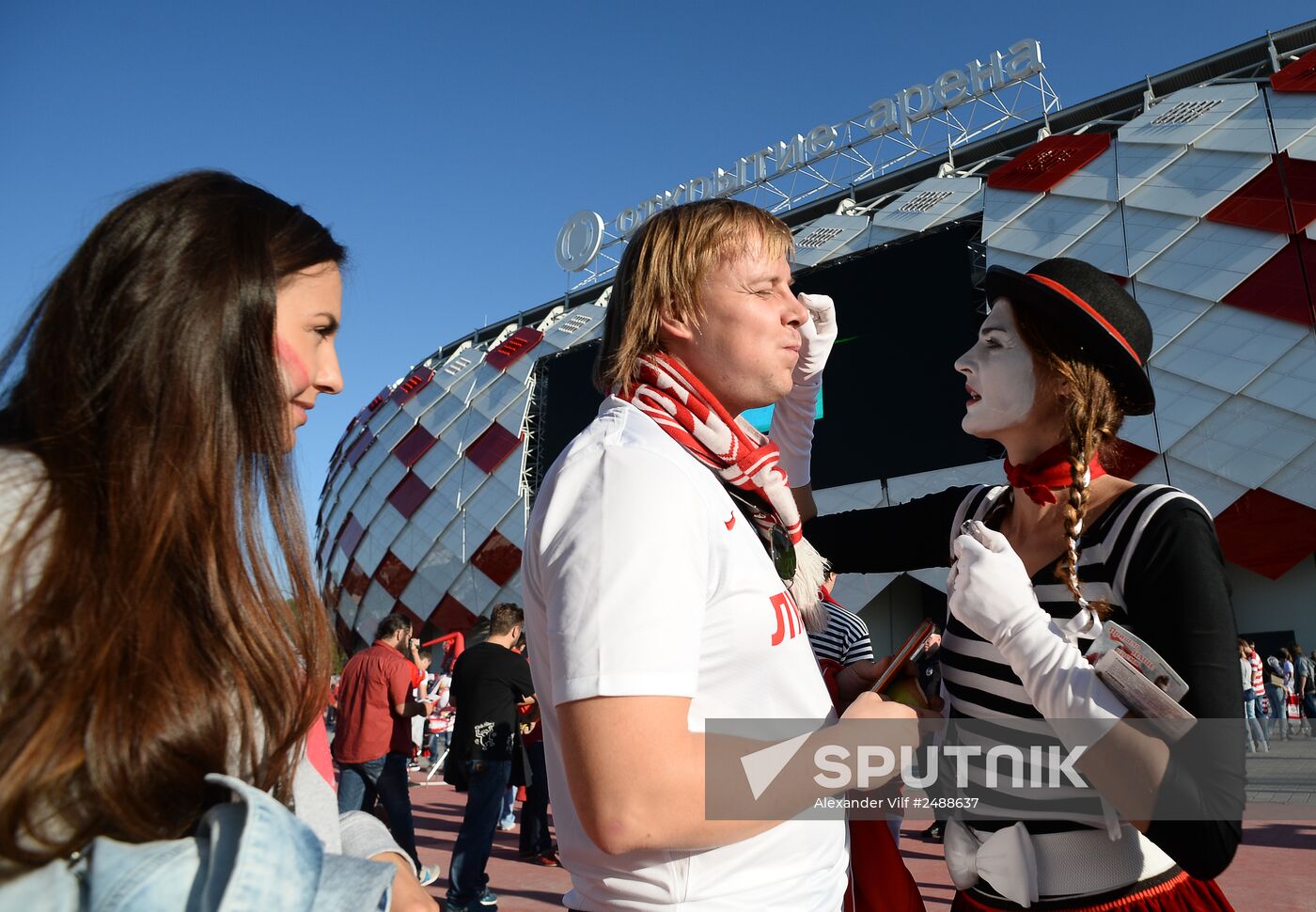 Football. Friendly match Spartak vs. Crvena Zvezda