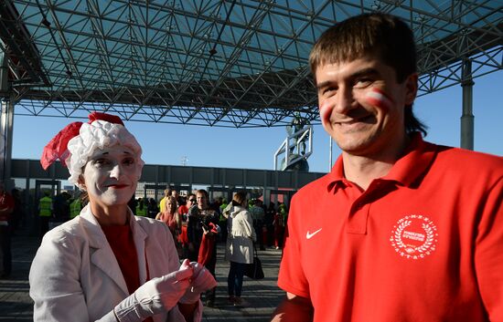 Football. Friendly match Spartak vs. Crvena Zvezda
