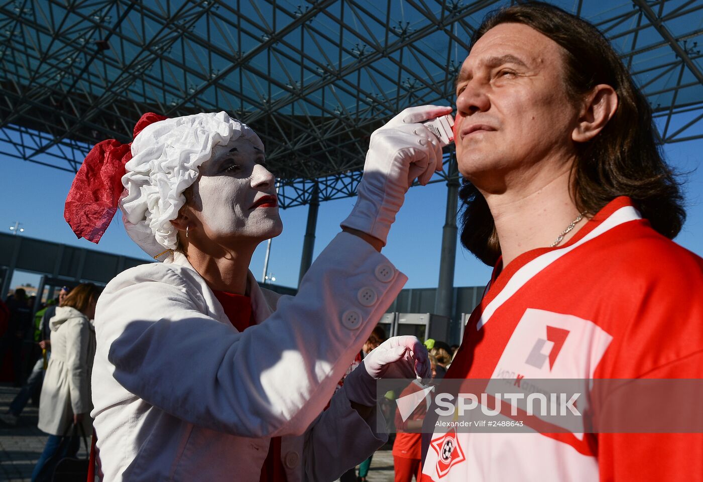 Football. Friendly match Spartak vs. Crvena Zvezda