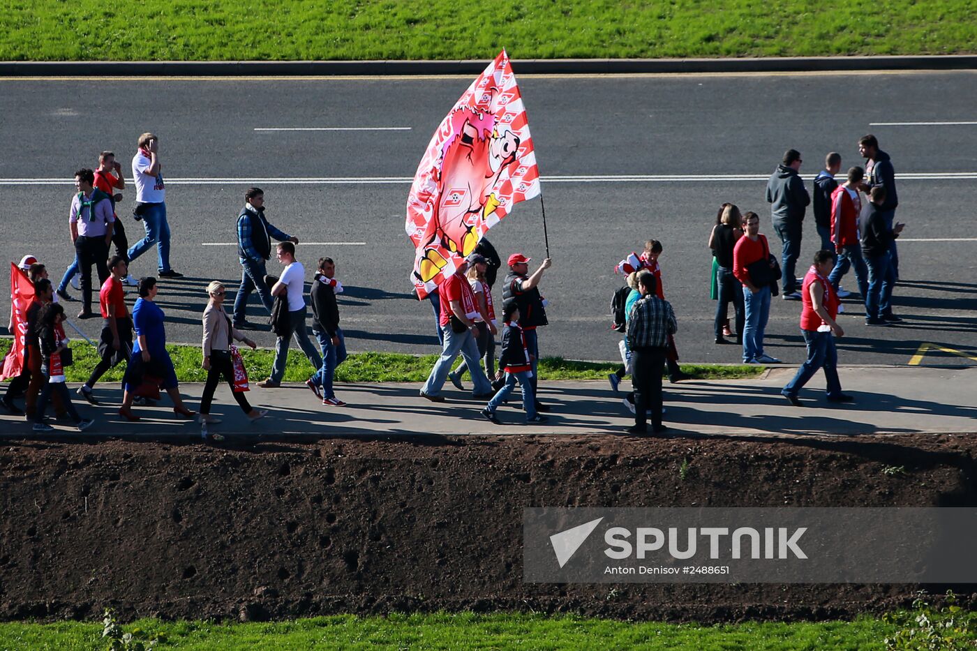 Football. Friendly match Spartak vs. Crvena Zvezda