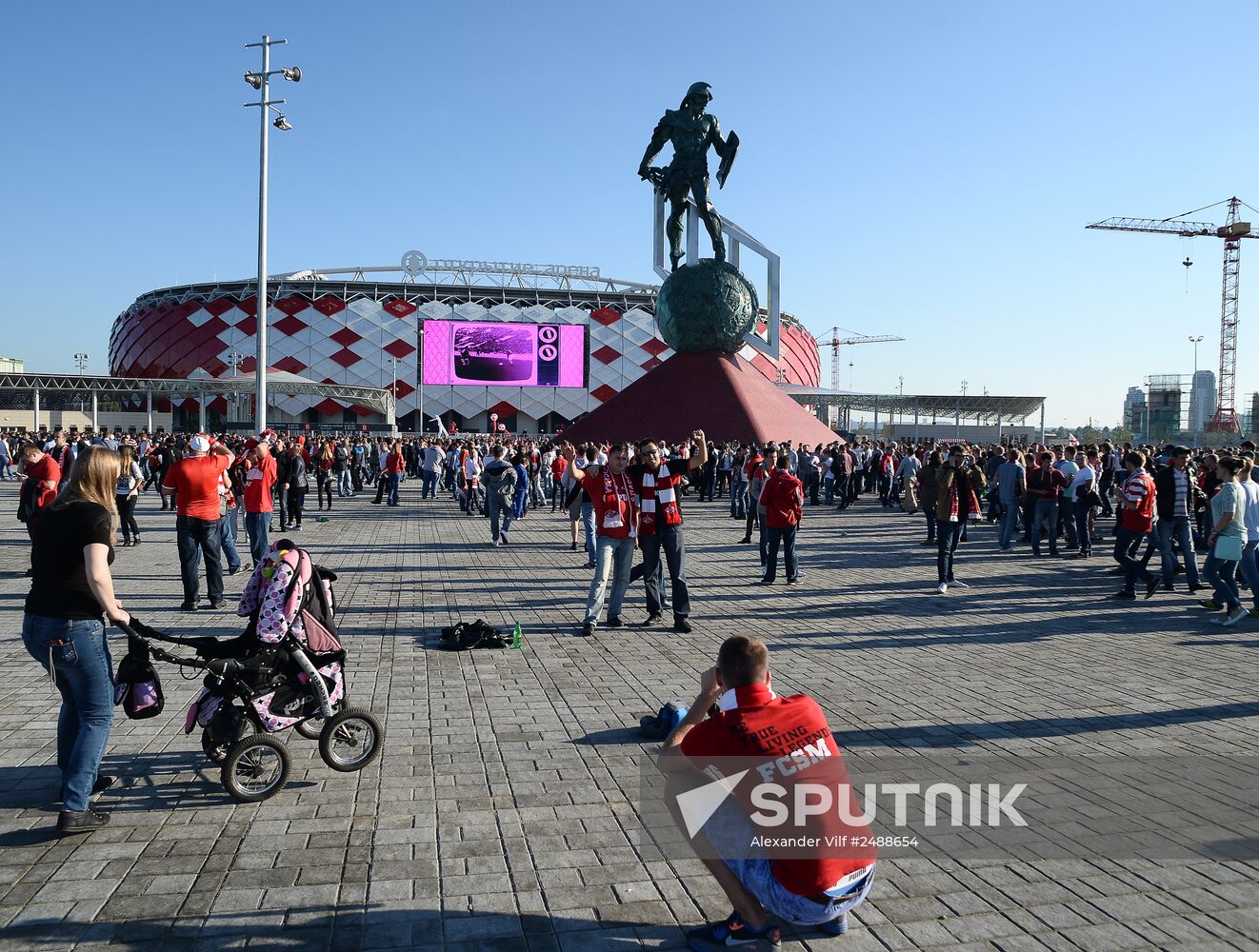 Football. Friendly match Spartak vs. Crvena Zvezda
