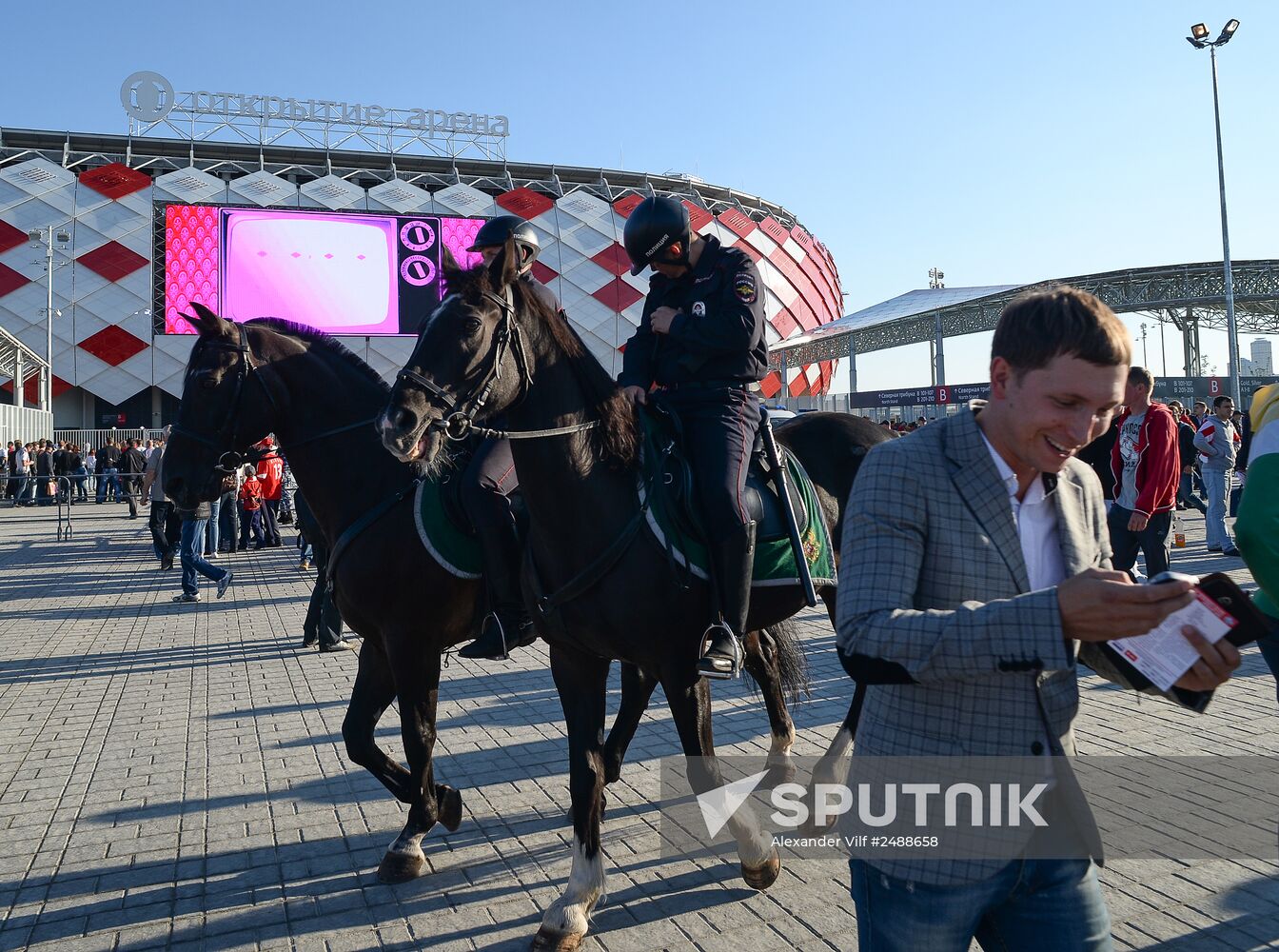 Football. Friendly match Spartak vs. Crvena Zvezda