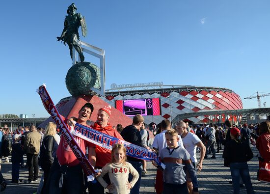 Football. Friendly match Spartak vs. Crvena Zvezda