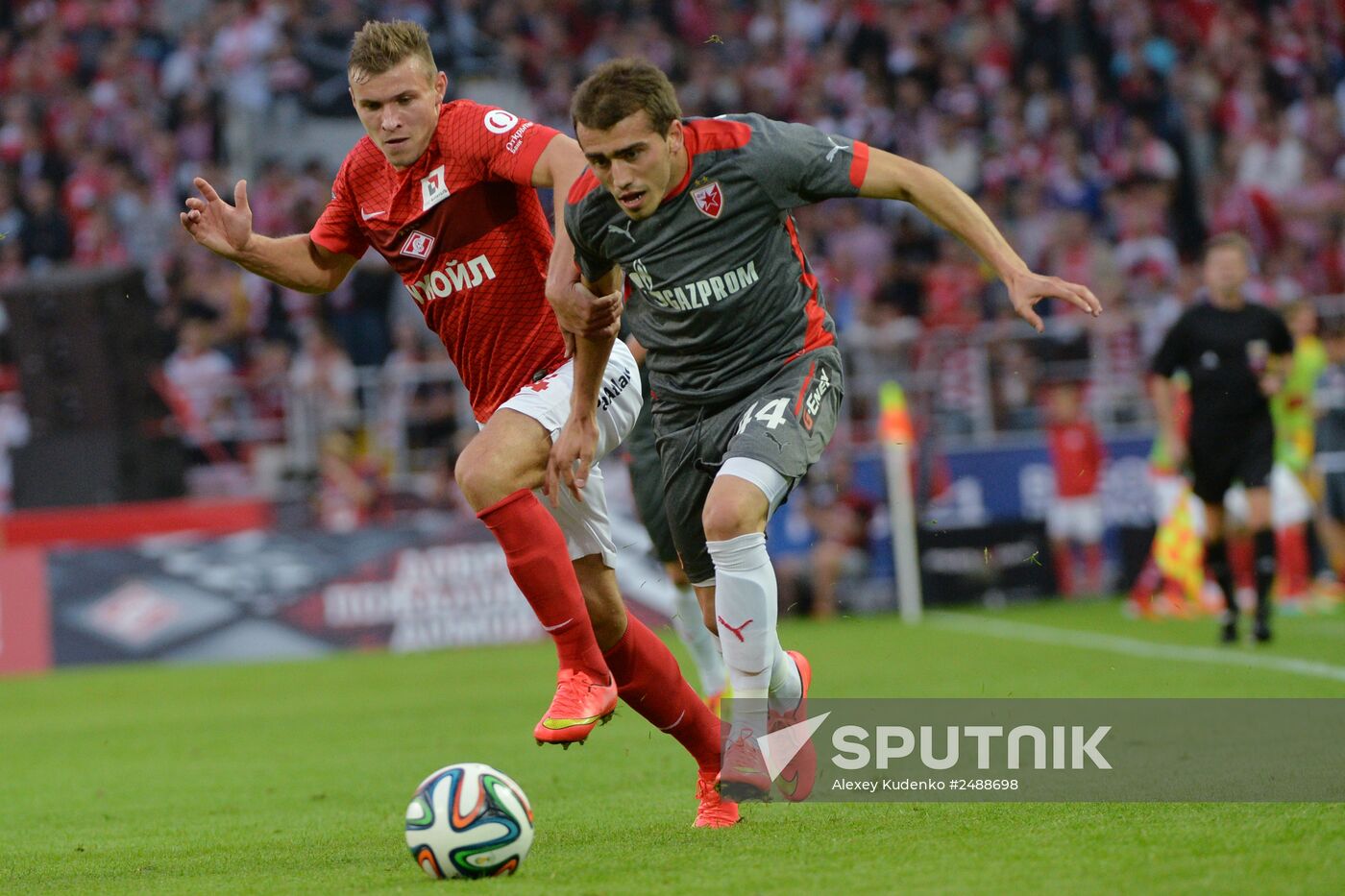 Football. Friendly match Spartak vs. Crvena Zvezda