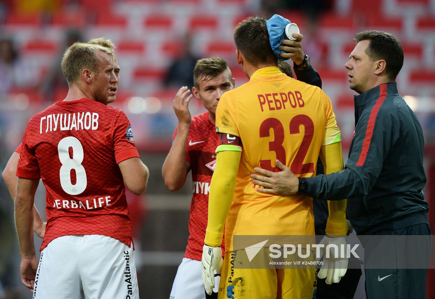 Football. Friendly match Spartak vs. Crvena Zvezda