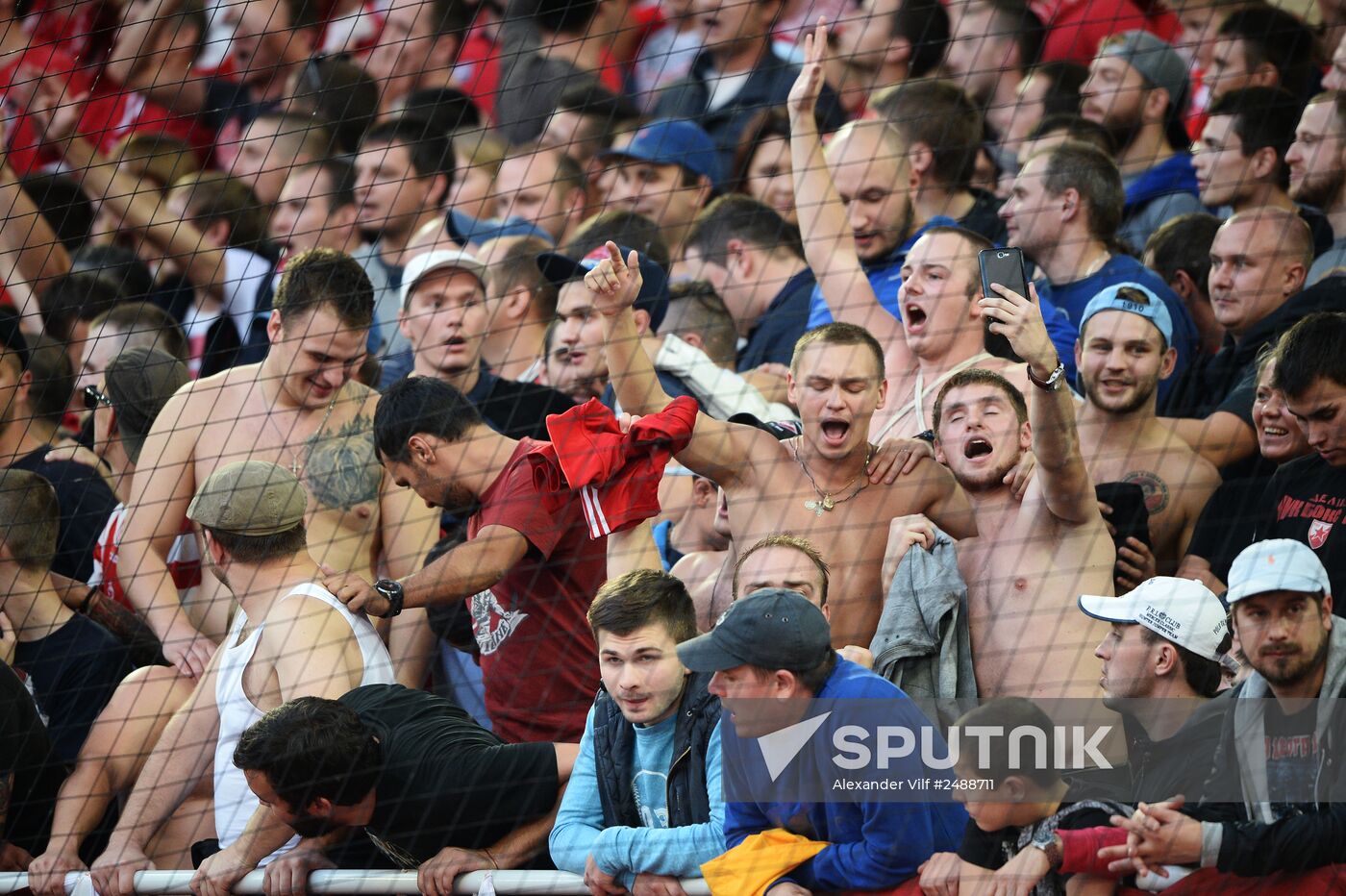 Football. Friendly match Spartak vs. Crvena Zvezda