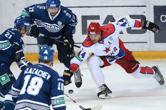 Kontinental Hockey League. Dynamo (Moscow) vs. CSKA