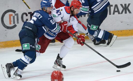 Kontinental Hockey League. Dynamo (Moscow) vs. CSKA