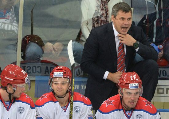 Kontinental Hockey League. Dynamo (Moscow) vs. CSKA