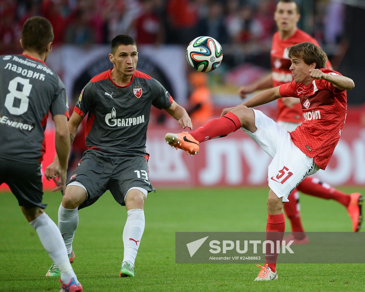 Football. Friendly match Spartak vs. Crvena Zvezda