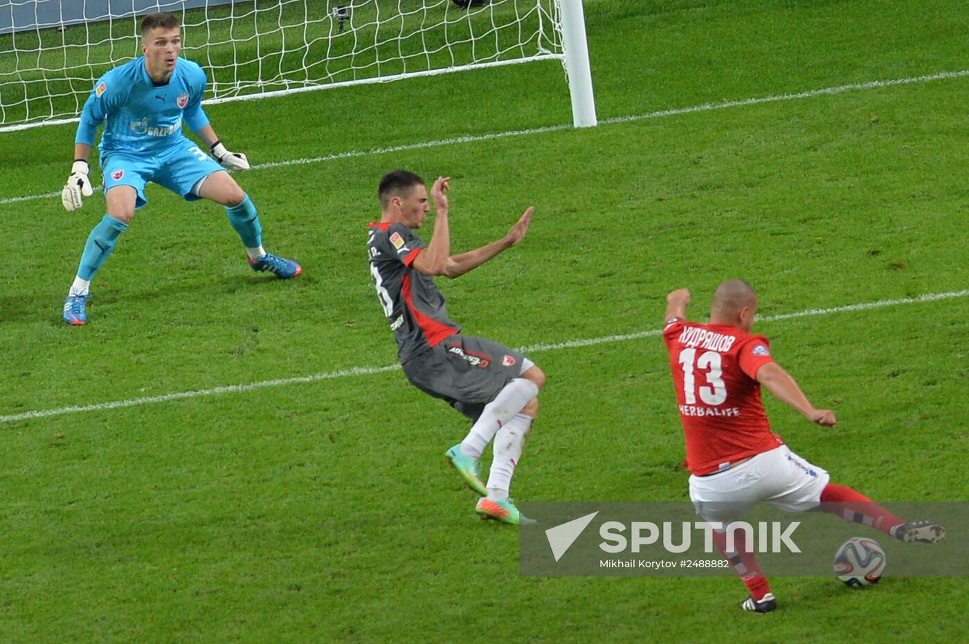 Football. Friendly match Spartak vs. Crvena Zvezda