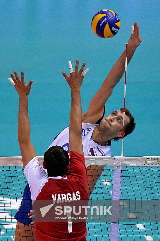 2014 FIVB Volleyball Men's World Championship. Russia vs. Mexico